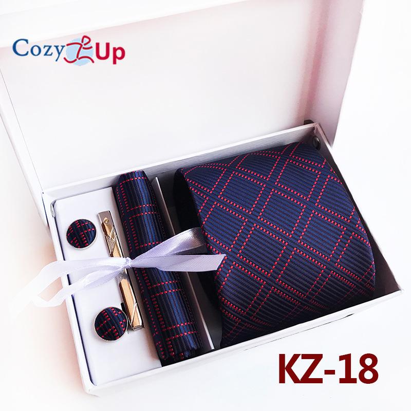 Cozy Up Набор из 6 предметов, мужские галстуки с узором пейсли, включая галстук, квадратный шарф, манжеты, зажим для галстука, подарочная коробка