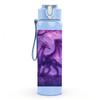 1PC Mystic Purple Dragon Art 750ml Color Plastic Sports Water Bottle Leakproof Flip Straw Lid Suitable for Sports Office Home Use