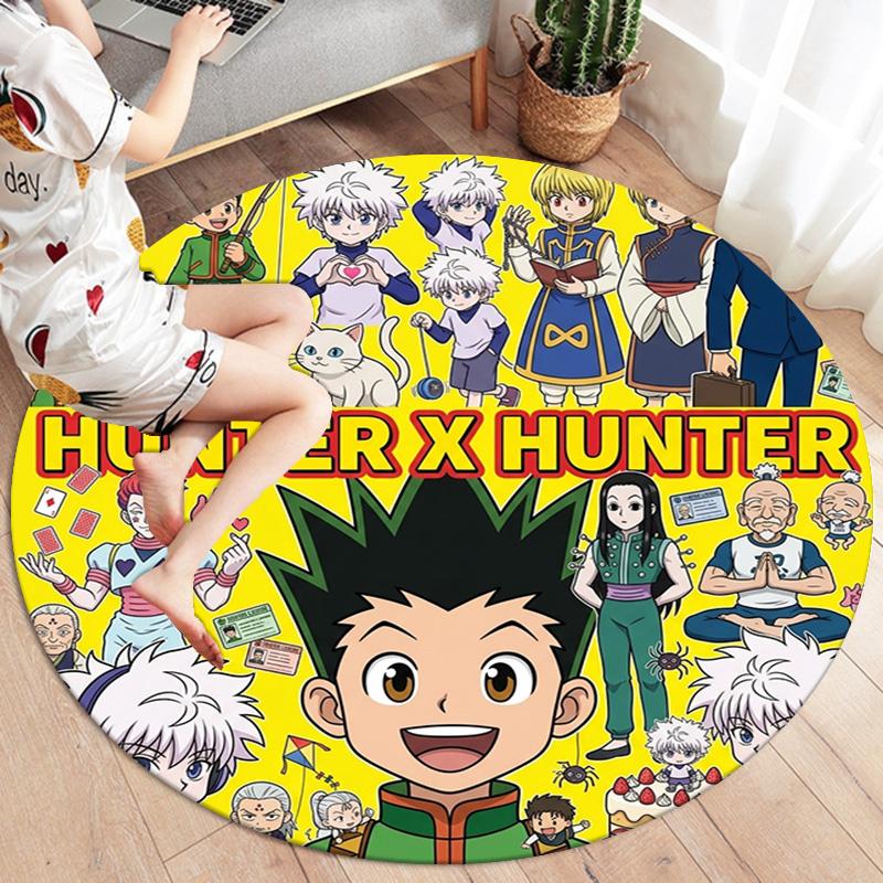 Ковер с круглым ворсом Hunter X Hunter Ковер для гостиной, спальни, дивана, игровой комнаты Декор Нескользящий коврик для пола