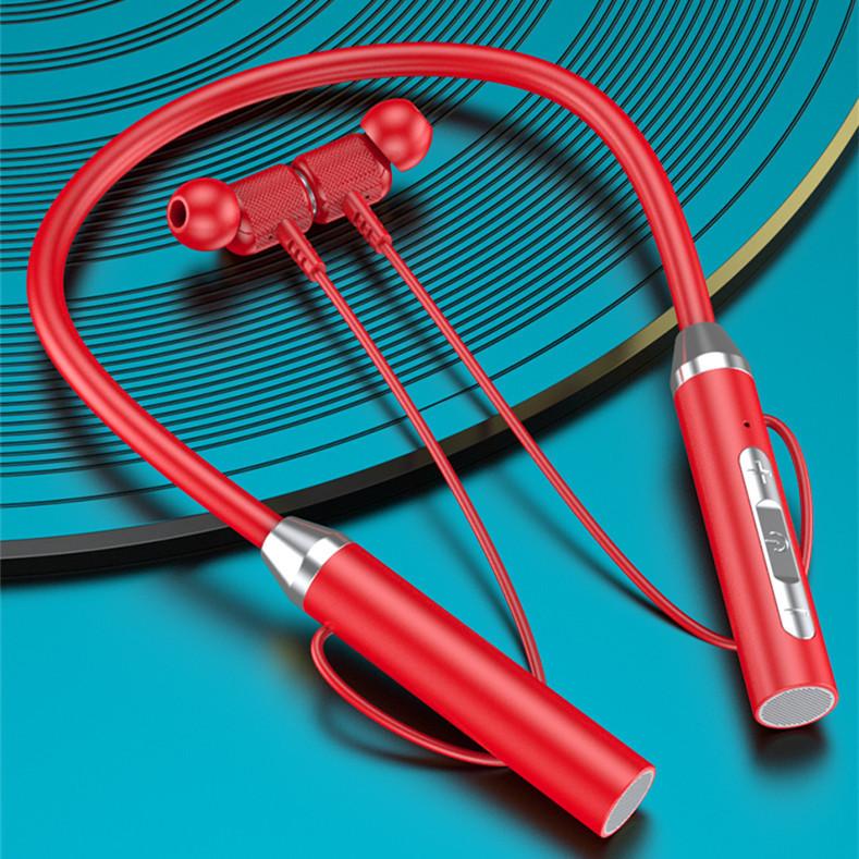 Sport Bluetooth Wireless Headset Hanging Neck Sports Binaural In-Ear Headset Neck Hanging Type Super Long Standby Life Headphone