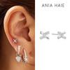 Silver Cross Cubic Zirconia Stud 925 Silver Earrings E061-01H