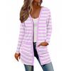 Women's Long Sleeve Cardigan Casual Jacket With Pockets Top