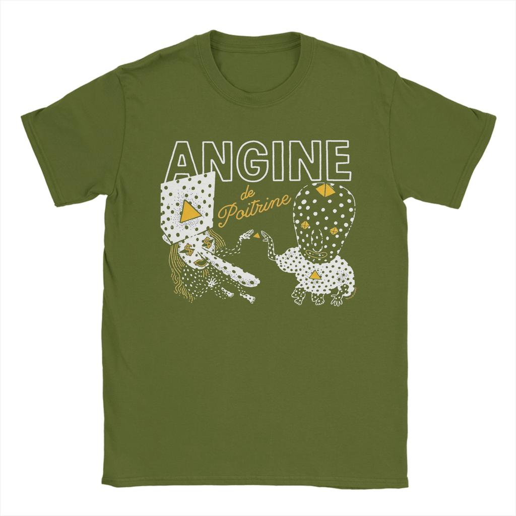 Angine de Poitrine T Shirts Unisex Cotton Vintage TShirt Round Neck Tees Short Sleeve Clothing Plus Size