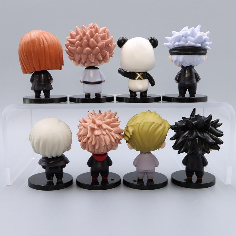 8 шт./1 набор Аниме Jujutsu Kaisen Фигурка Итадори Юдзи Фигурка Действия Сатору Годжо Игрушка Нанами Кенто Модель Инумаки Тоге Кугисаки Нобара