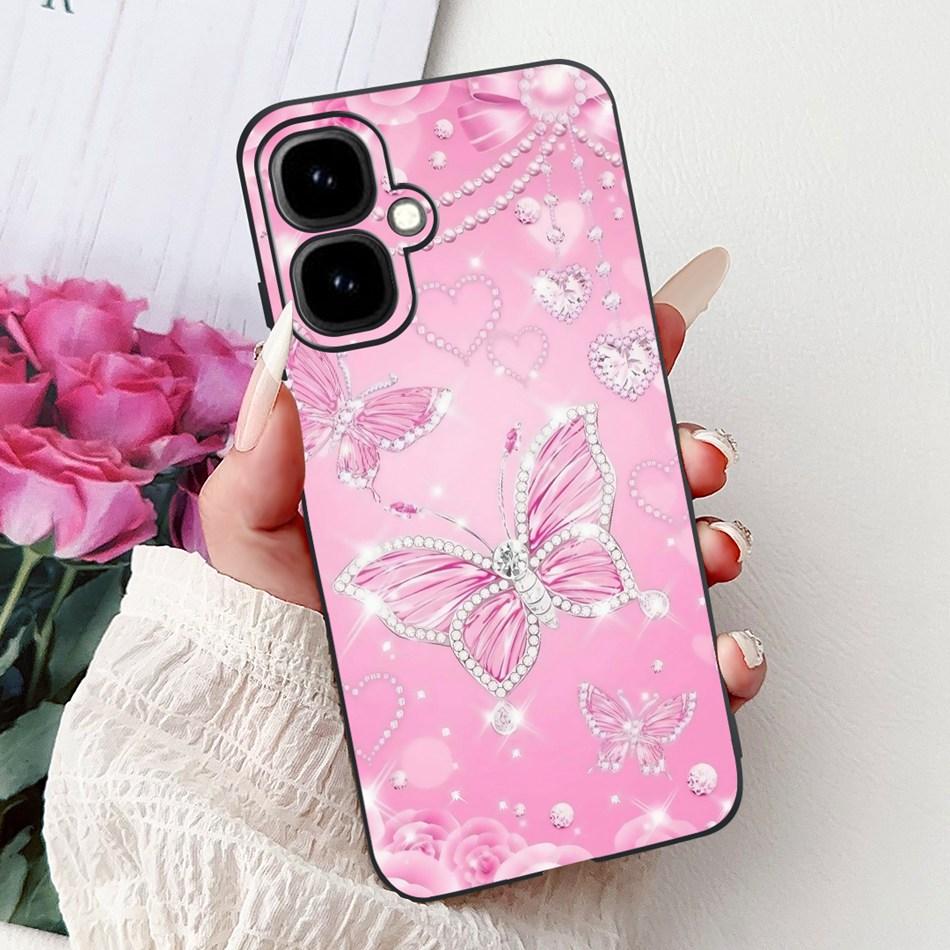 For Infinix Smart 10 2025 Elegant Floral Butterfly Phone Case For Infinix Smart10 Soft Silicone TPU Cases