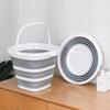 10L Silicone Bucket for Fishing Folding Collapsible Bucket Car Wash Outdoor Fishing  Barrel Bathroom Kitchen Camp Bucket