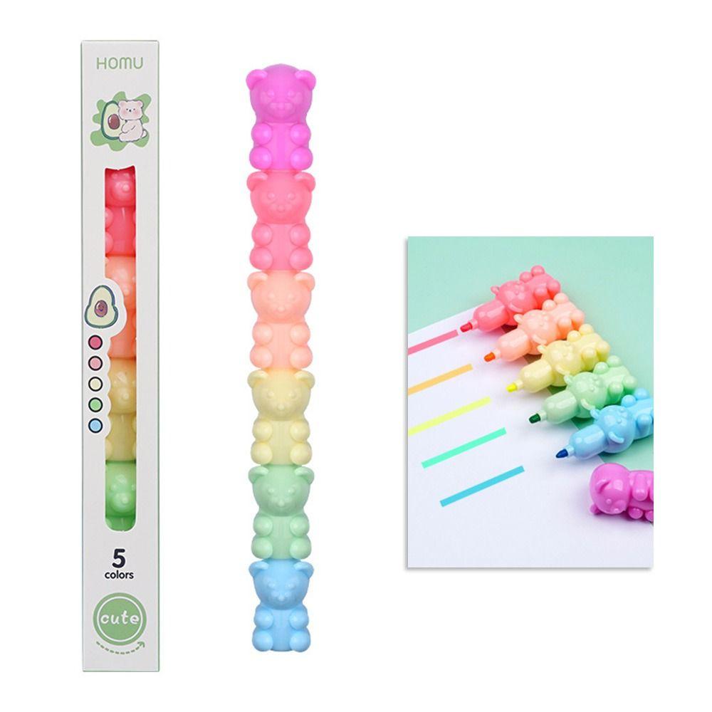 Learning Prize Student Gift Line Color Marker Pen Fluorescent Pen Hand Account Pen Highlighter