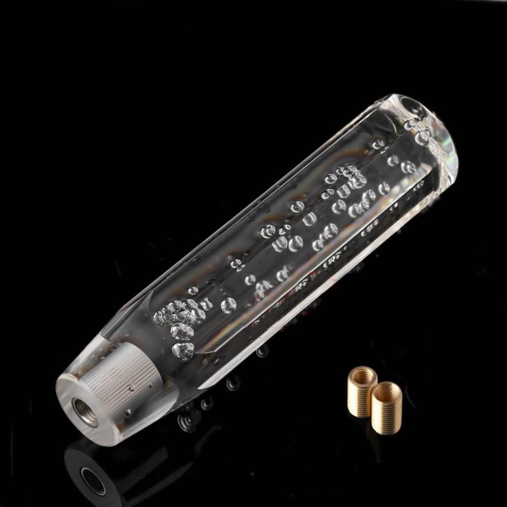 Universal Crystal Shift with 3 20cm [SCGEHA] Knob, Bubble, Octagonal, Adapter, Colors, (White)