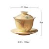150ml Hand-painted Orchid Gaiwan Antique Tea Tureen Tea Bowl With Lid Kit Tea Maker Cover Bowl Tea Items Accessories Collection