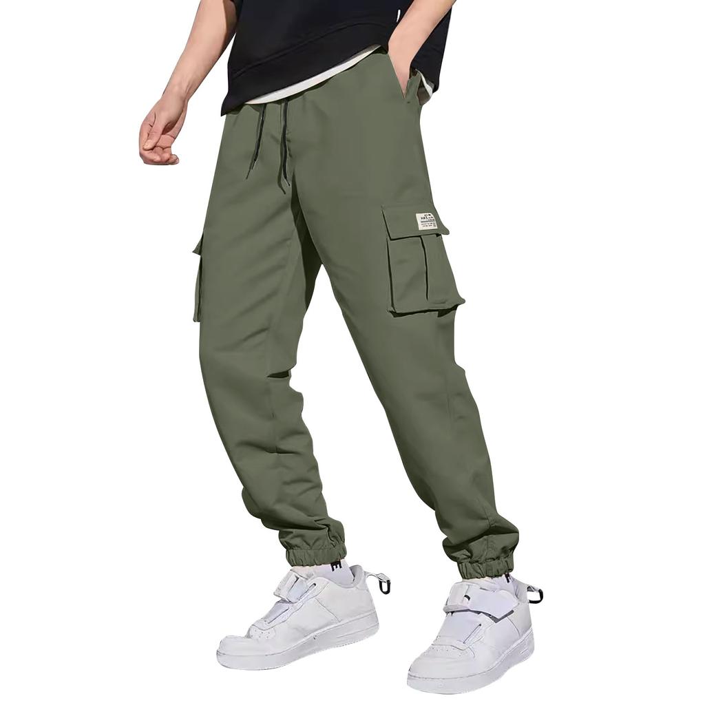 Casual Sports Pants Men's Loose Long Panel Fitness Running Training Pants