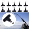 Fishing Tackle Rolling Swivel Carp Rig Rings Clip Fishing Swivels Fishing Line Slider Beads