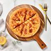 Wooden Pizza Pan with Long Handle Round Multifunction Cutting Chopping Board Vegetable Cake Bread Dessert Steak Meat