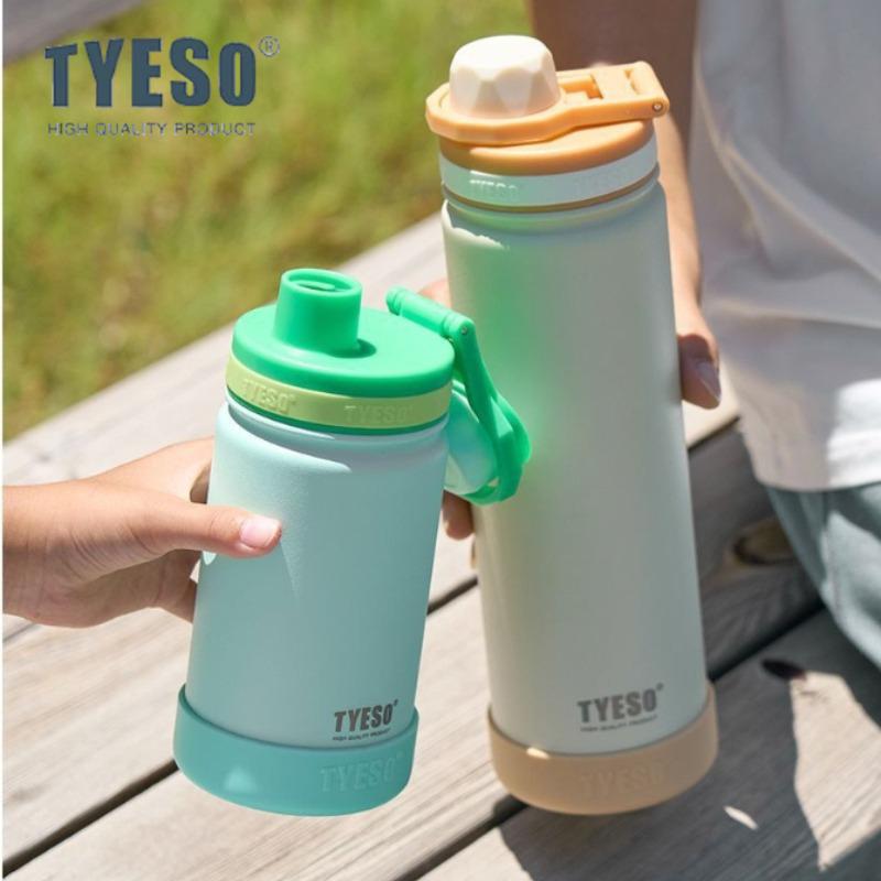 TYESO Вакуумная колба из нержавеющей стали 420/600/750 мл Спортивная термобутылка для детей Термобутылка для воды Сохраняет тепло и холод Дорожная кружка