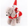 Christmas dog clothes, cat decorations, riding outfits, Santa Claus pet accessories for small dogs, cats, medium and large dogs