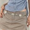 Vintage Waist Chain Accessories Ethnic Chain Belt Premium Decorative Dress Skirt Suit Metal Silver