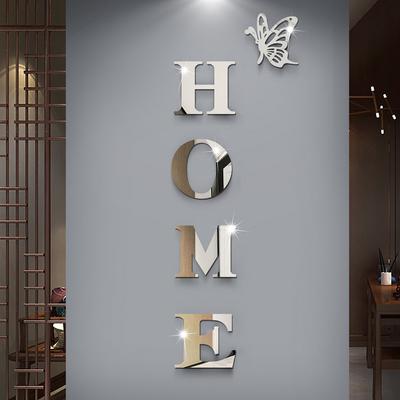 5 шт. Зеркальная наклейка на стену «Бабочка» HOME Акриловая наклейка Домашний декор Сделай сам Самоклеящиеся Зеркальные наклейки Декор Искусство Настенный декор