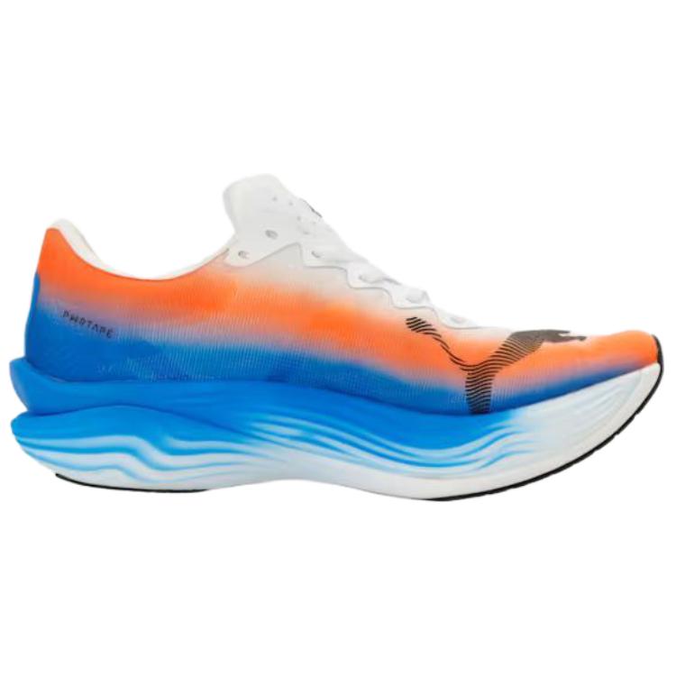 Puma Deviate NITRO Elite 3 Легкие Беговые Кроссовки Мужские Белый Оранжевый Синий 313420-01