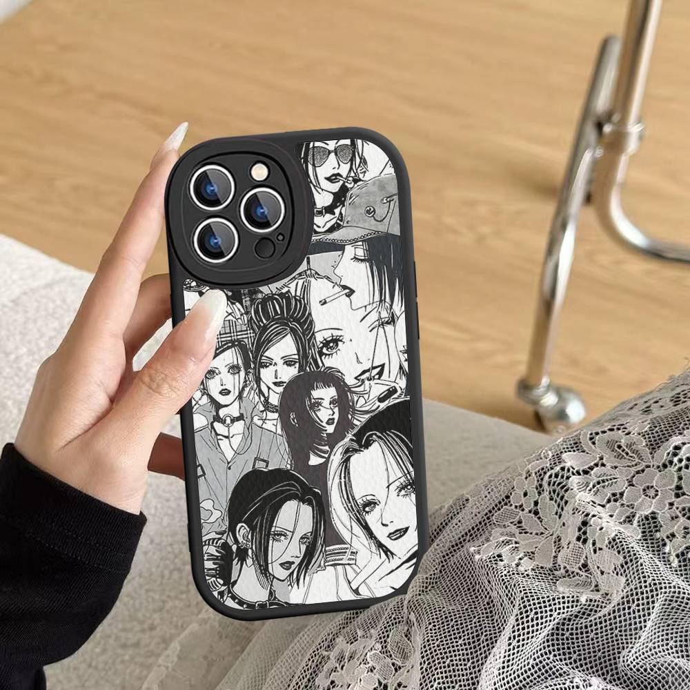 Комиксы Осаки Нана Горячая Япония Кожаный Чехол для Телефона Для IPhone 16 16e 15 14 13 12 11 Pro Max Plus Mini Чехол