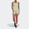 adidas Женский спортивный жилет с логотипом, однотонный, зеленый HK6559