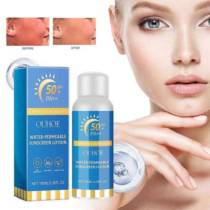 Sunscreen Spray UV Protection Prevent Sunburn Refreshing Skin Moisturizing Oil Control Waterproof Spf50+ Skincare Sunblock Spray
