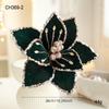 Sequins Artificial Poinsettia Flower 26CM Simulation Flowers  Christmas Tree Accessory