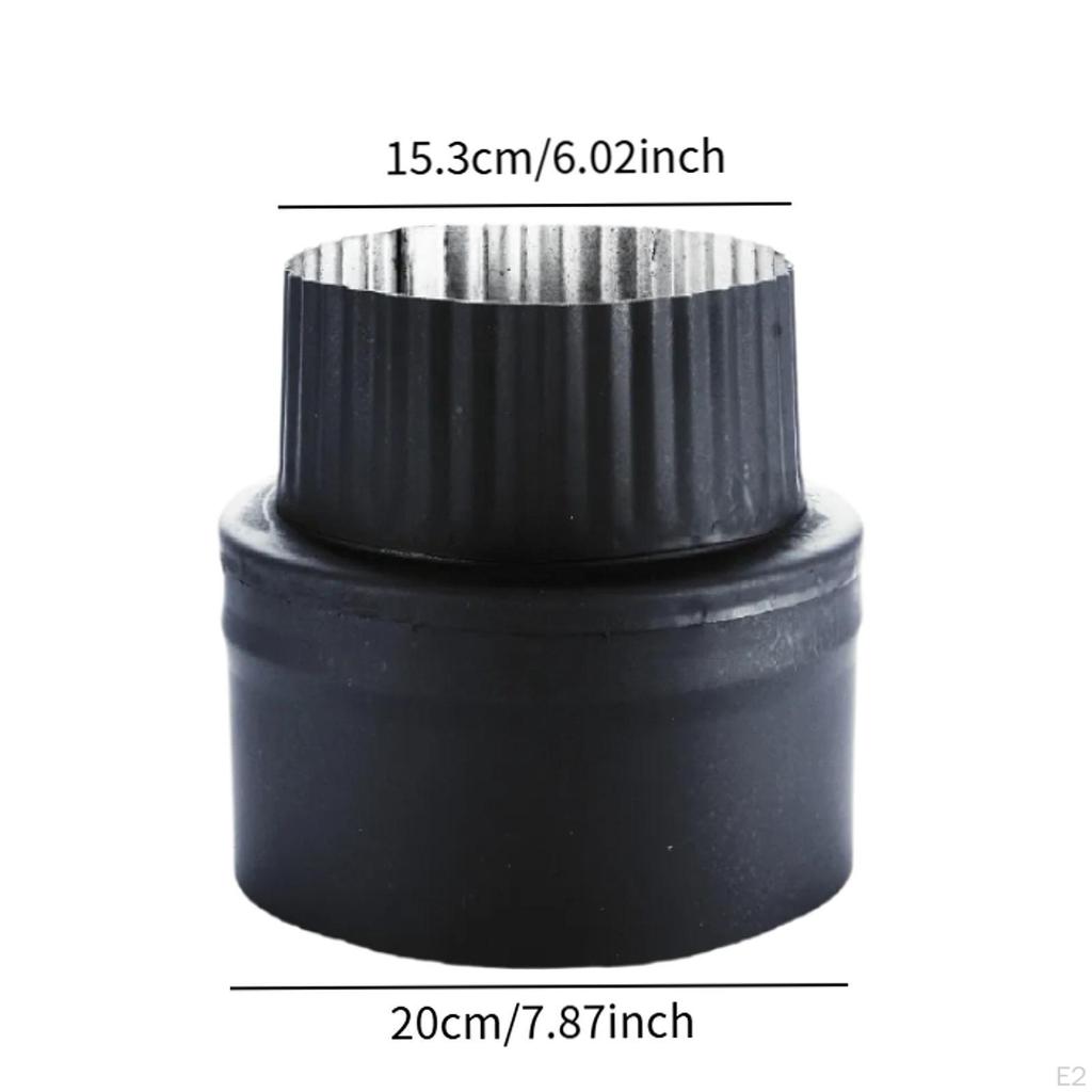 Переходник для дымохода Переходник для дымохода Соединитель для дымохода 200 мм - 153 мм Термостойкая нержавеющая сталь