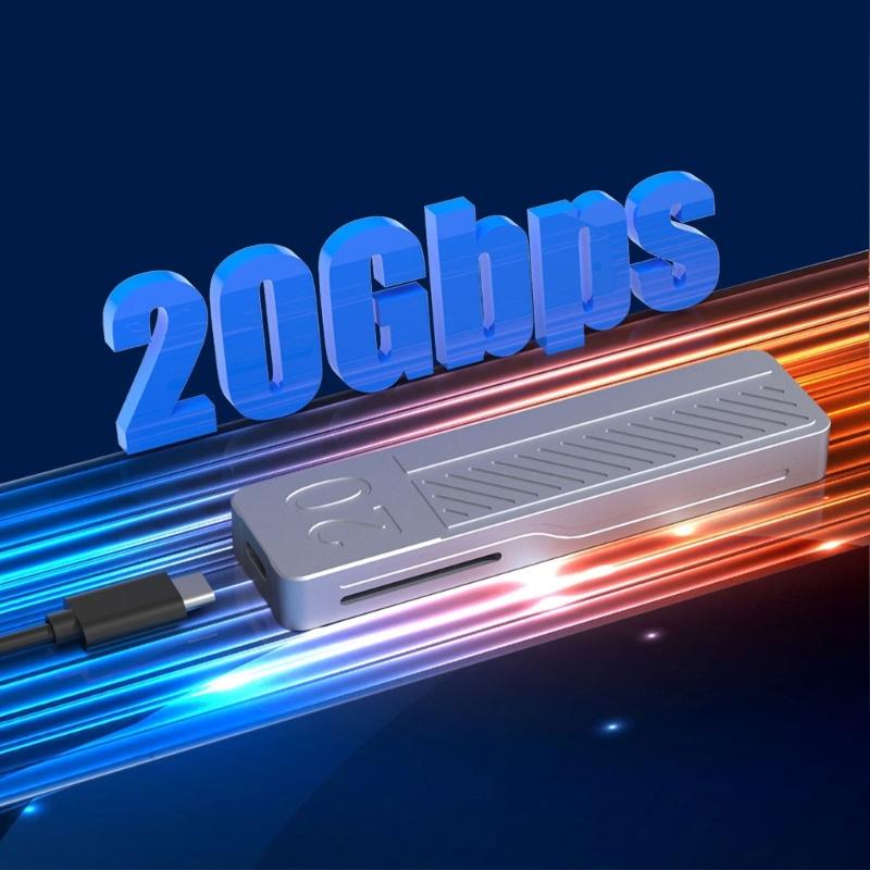 Корпус TypeC USB3.2 из алюминиевого сплава M.2 NVMe SSD с поддержкой жесткого диска M.2 NVMe, металлический корпус для ноутбука