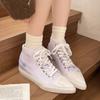 Fashion Women's Pointed Toe Canvas Sneakers Flats Designer Autumn Casual Sneakers 2024 Trendy New Running Shoes for Women