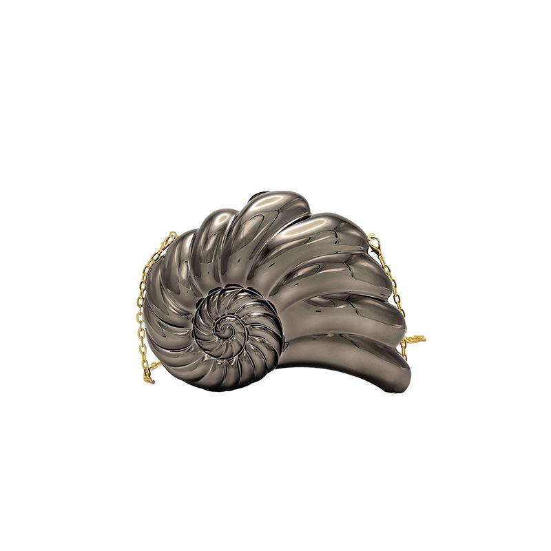 Персонализированная акриловая сумка-ракушка 2025 новая европейская и американская мода блестящая сумка на плечо женская цепочка кроссбоди вечерняя сумка