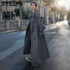 Extra-long Section Ladies Windbreaker To Ankle Spring and Autumn Korean Version of Loose Coat Over The Knee Jacket