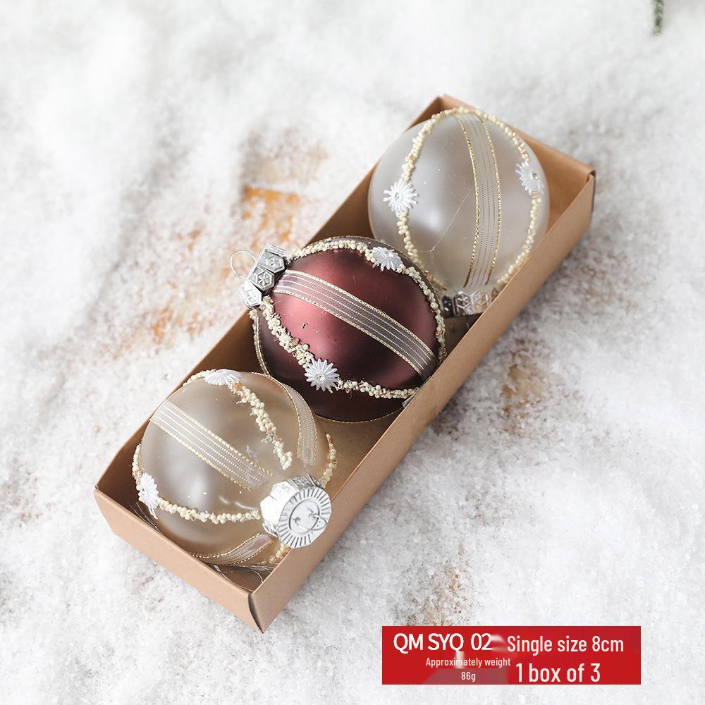 Набор елочных украшений: Девять расписных макаронс конфетных цветов, неправильной формы