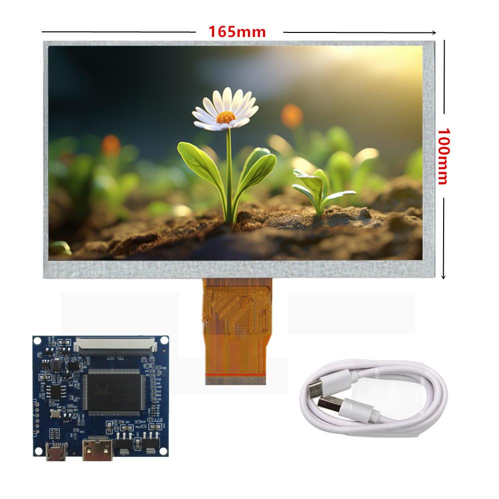 7-дюймовый 1024*600 IPS ЖК-экран Контроллер драйвера дисплея для DIY Lattepanda, banana/Raspberry Pi ПК Монитор Mini HDMI-совместимый