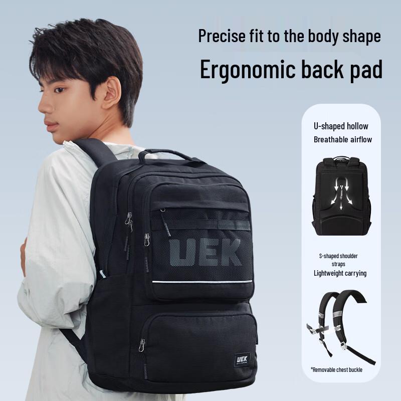 UEK Ergonomic School Backpack