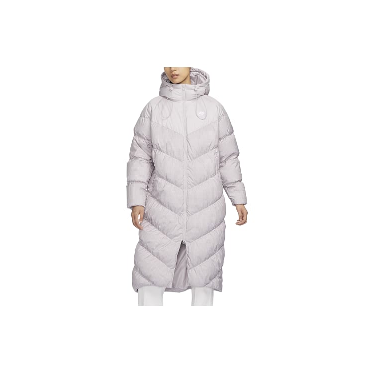 Nike Женская пуховая куртка серо-фиолетовая FD8213-019