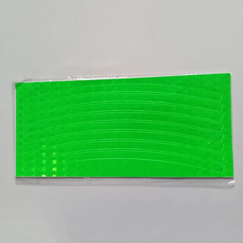 Reflective Tape Stickers Bicycles Electric Bikes Motorcycles Mountain Bikes Steel Rims Spokes Wheels Back Adhesive Strips
