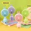 Cartoon Animal USB Rechargeable Portable Fan with Light