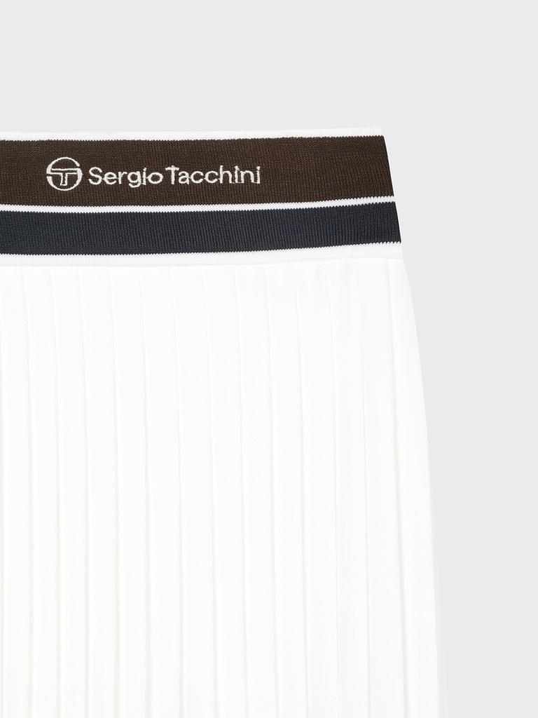 Юбка SERGIO TACCHINI W с цветной полосой, плиссированная, летящая (белый)