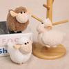 Cute Fluffy Sheep Plush Pendant Soft Gentle Touch Lightweight Keychain Charm Perfect Birthday Gift for Animal Lovers