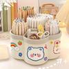 Desktop Rotating Stationery Pen Holder Large Capacity Storage Box Multifunctional Organizer Suitable For Cute Children Girls New