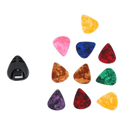 10 шт. Медиатор для гитары Плектр и Набор держателей для медиаторов для гитары Портативный инструмент для басовых аксессуаров