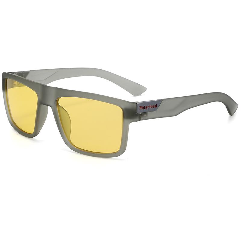 Роскошные Солнцезащитные Очки Модные Квадратные Мужские Очки от Солнца Винтажные Очки для Вождения Рыбалки Спортивные Очки УФ