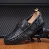 Мужские туфли Doudou осень 2025 новые повседневные кожаные туфли мягкая подошва на одном педале мужские туфли ленивые лоферы