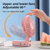 Зонт-вентилятор Мощный воздушный поток Низкий уровень шума Складная конструкция Ручной персональный вентилятор Бесконтактный перезаряжаемый охлаждающий вентилятор