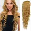 MERISIHAIR Чистый серый, розовый, синий цвет, длинные волнистые парики для женщин, синтетические волосы, высокотемпературное волокно, средний размер