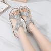 Летние женские босоножки со стразами в стиле бохо, удобные мягкие босоножки, женские босоножки большого размера