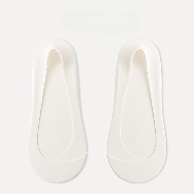 Женские носки-лодочки Ice Silk с утолщенной подошвой из губки, ударопрочные, нескользящие, силиконовые, удобные, невидимые носки