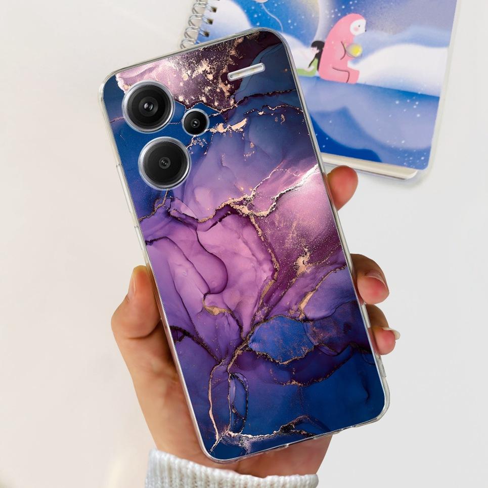 For Xiaomi Redmi Note 13 Pro Plus Pro+ Case Transparent New Fashion Pattern Soft TPU Etui For Xiaomi Redmi Note 13 4G 5G Bumper