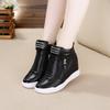 Height Increasing Womens Shoes Platform Sneakers Tenis Feminino Flat Black Shoes Woman Zapatillas Mujer Casual Sapato Feminino