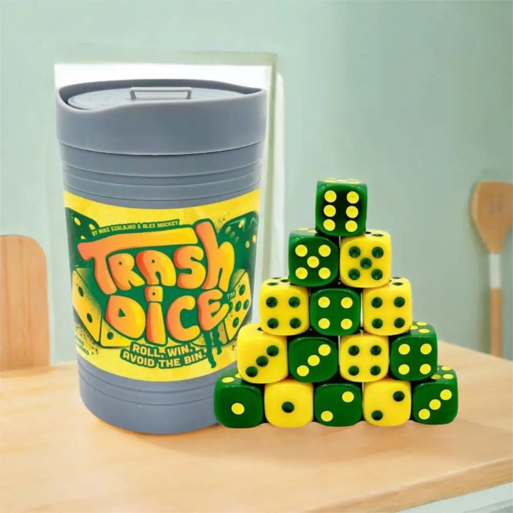 New Fast-Paced Dumpster Dice 2-Player Board and Dice Game Exciting Trash Dice Games Night Family Dice Game Fun for Travel