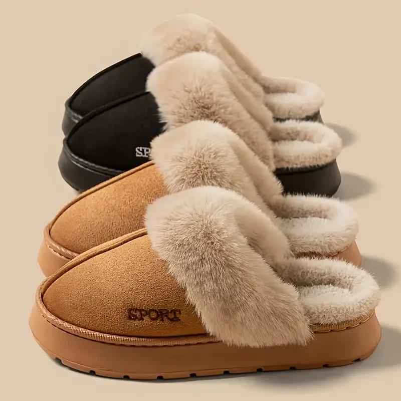 Women'S Winter Slippers, 4 Colors Available, Suitable for Holiday Casual Wear, Elegant Indoor/Outdoor Winter Shoes